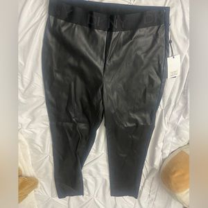 Faux leather leggings